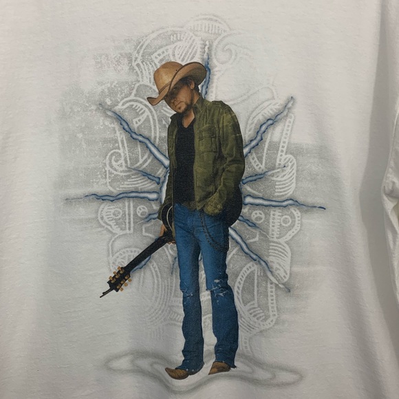 Jason Aldean Graphic Band Tour White T Shi… - Picture 3 of 6